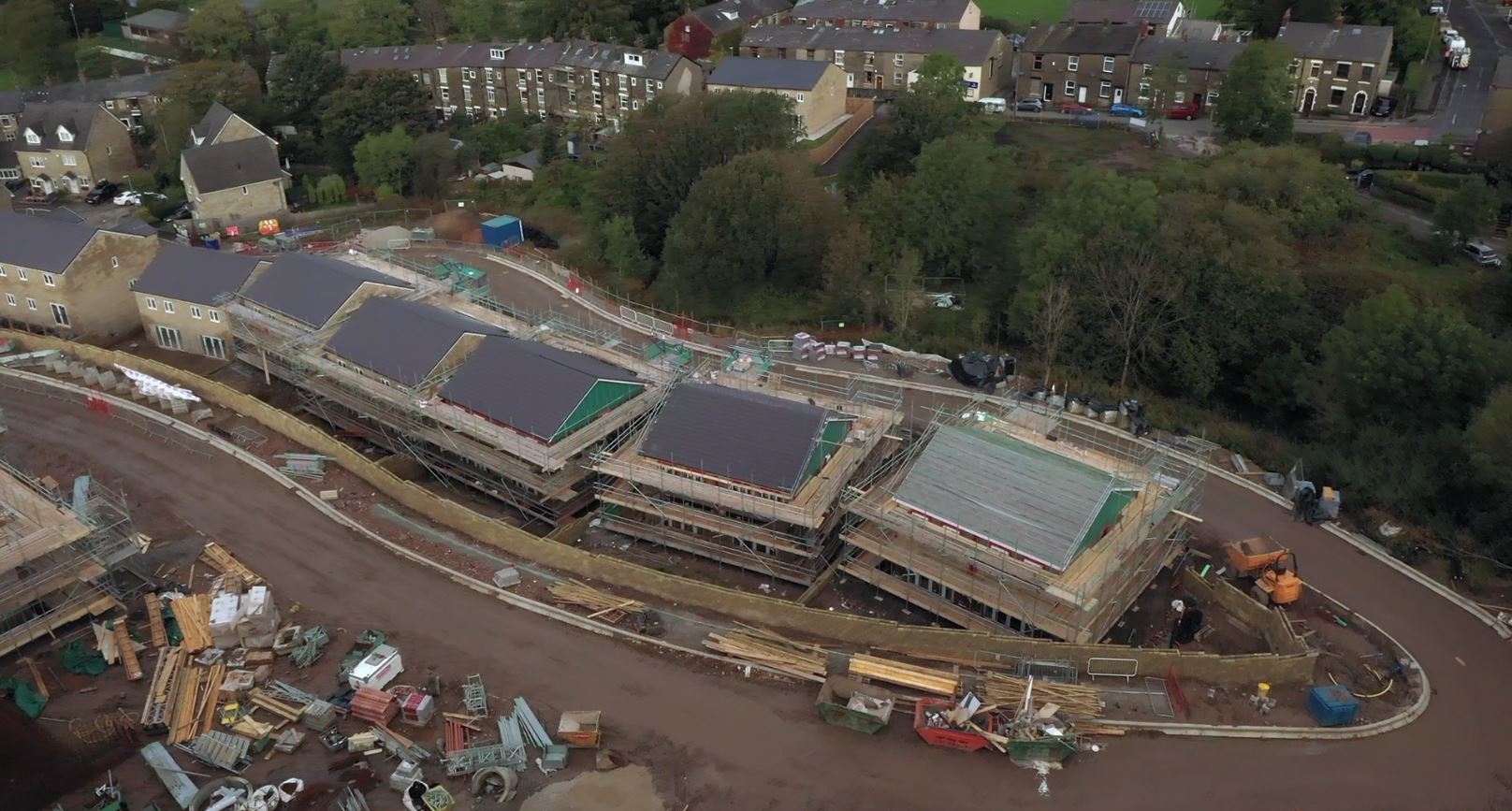 Building Site Progress Aerial Inspection by Drone Site Surveys