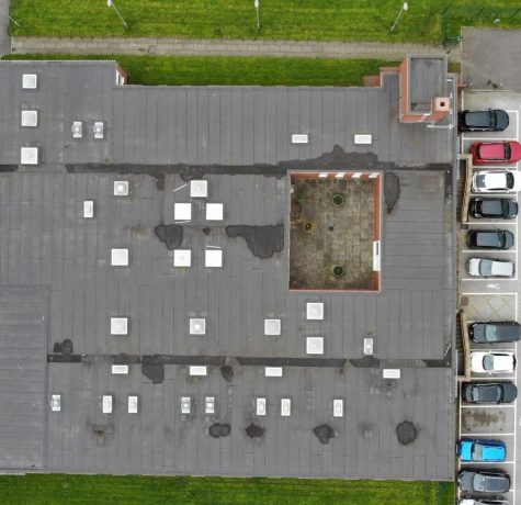 Aerial Inspection of flat roof by Drone Site Surveys