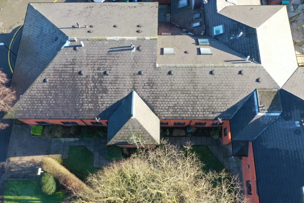 Aerial roof overview