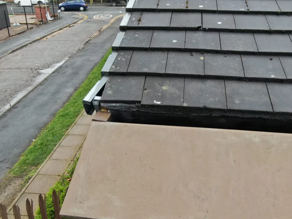 Concrete Tile Roof Inspection With Drone