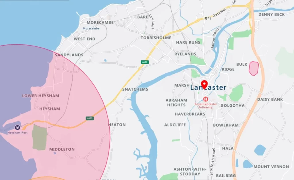 Lancaster Drone Airspace Map Overview