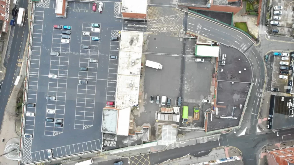 Large Commercial Site Drone Overview